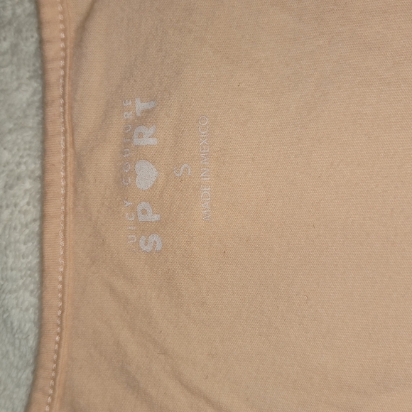 Juicy Couture "JUICY" Sport Muscle Tee Tank Top Orange,  Sz Small - Picture 4 of 4